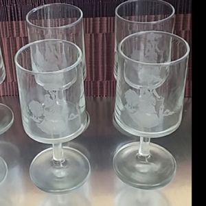 Vintage 1970's  Victorian Lady with Parasol SET 4